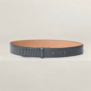 Cintura in struzzo 40mm senza fibbia