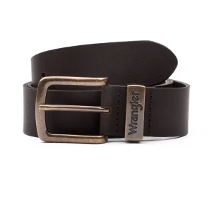 Cintura WRANGLER Uomo W0080US METAL LOOP Marrone