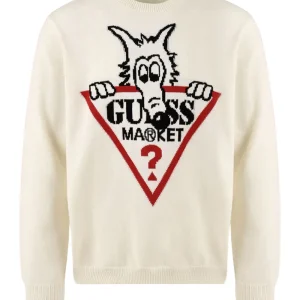 Maglione Unisex Beige con stampe