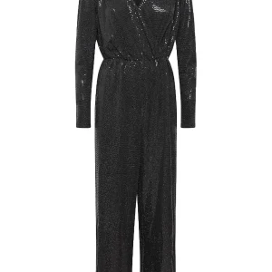 Tutina donna nera paillettes