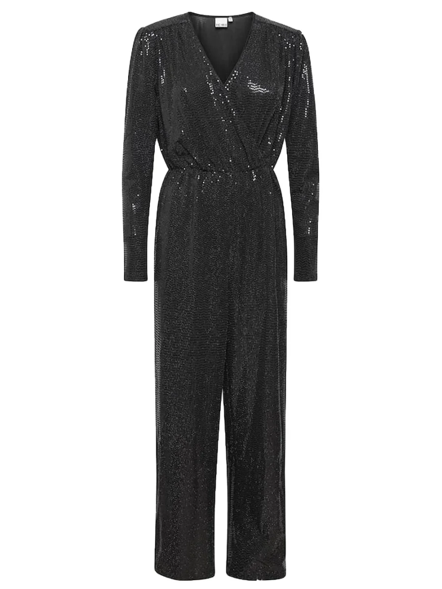 Tutina donna nera paillettes