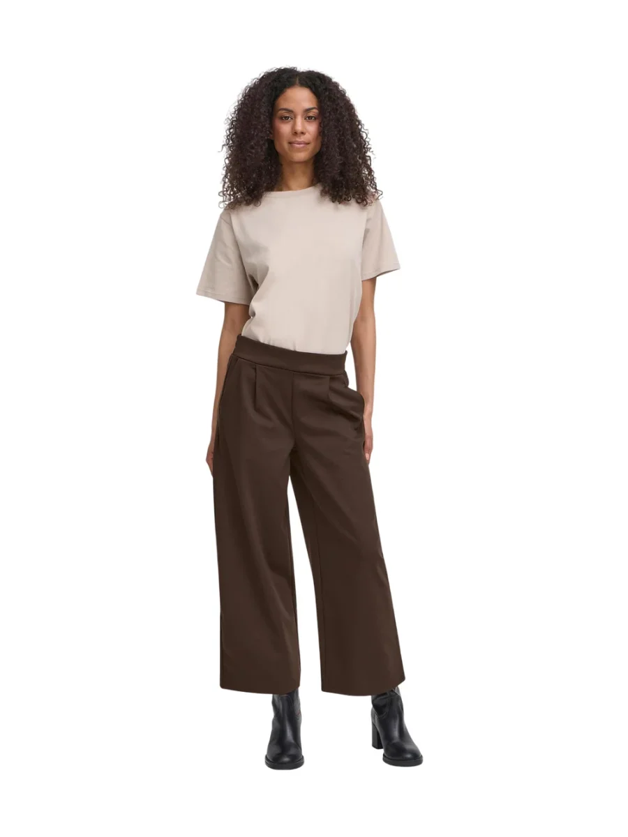 Pantalone Ihkate Sus Wide ICHI Donna - Marrone - immagine 8