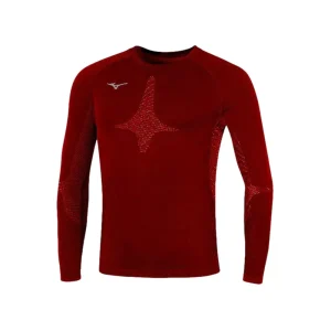 Maglia underwear Team Long Sleeve MIZUNO Unisex - Rosso