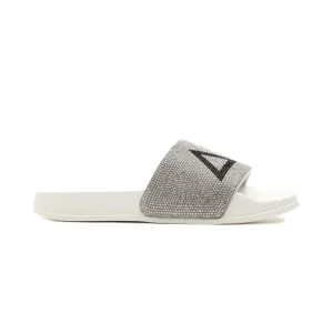 Ciabatta SUN68 Donna X35205 LOGO STRASS Bianco