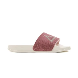 Ciabatta SUN68 Donna X35205 LOGO STRASS Bianco