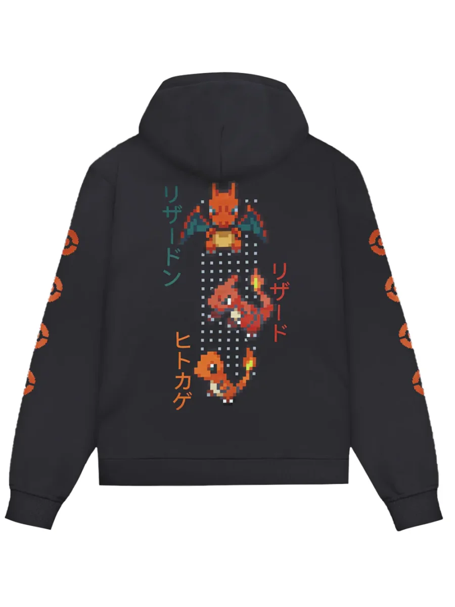 Felpa Charizard Evolution DOLLY NOIRE Uomo - Grigio - immagine 3